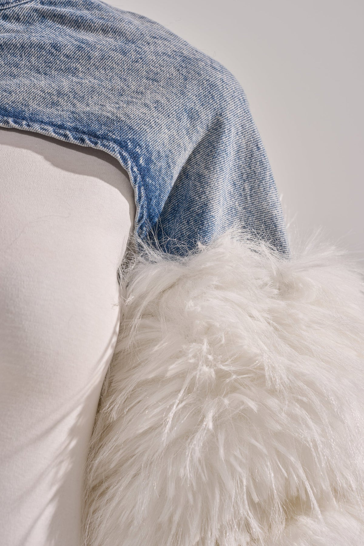 CELESTE FUR SLEEVE BOLERO