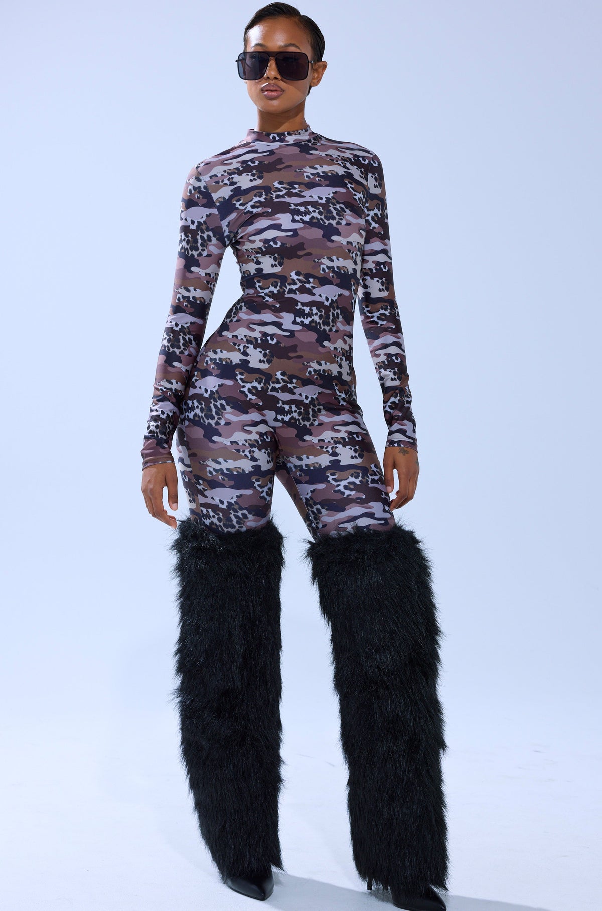 CAMO CHEETAH PRINT PLAYSUIT