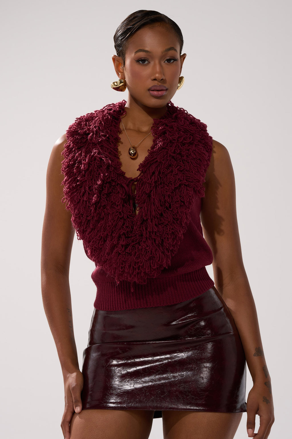 CARLY FRINGE OPEN FRONT SWEATER