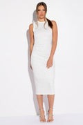 CATCH UP RHINESTONES MIDI T-SHIRT DRESS