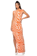 CAUGHT MY EYE MOCK NECK KNIT MAXI DRESS